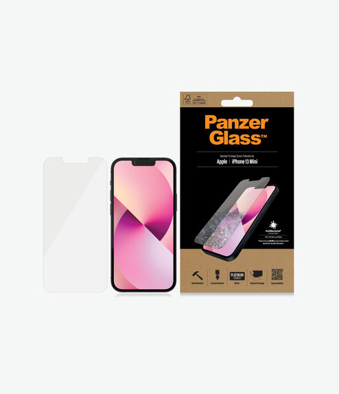 Vetro temperato Steard Fit AB per iPhone 13 mini, Transparent, PanzerGlass