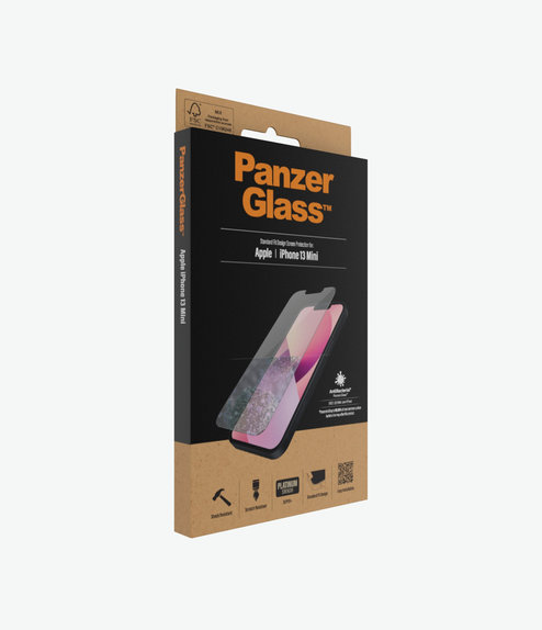 Vetro temperato Steard Fit AB per iPhone 13 mini, Transparent, PanzerGlass
