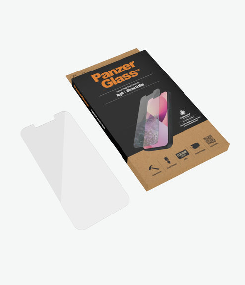 Vetro temperato Steard Fit AB per iPhone 13 mini, Transparent, PanzerGlass