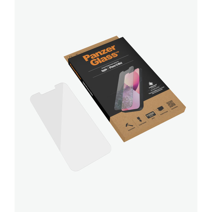 Vetro temperato Steard Fit AB per iPhone 13 mini, Transparent, PanzerGlass