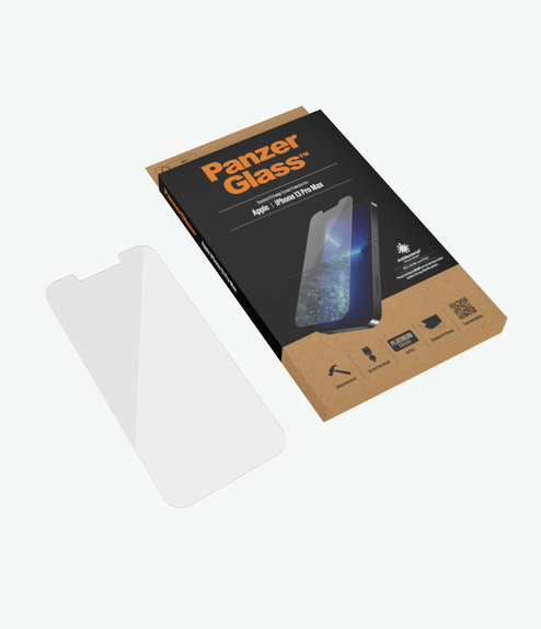 Vetro temperato Steard Fit AB per iPhone 13 Pro Max, 14 Plus, Transparent, PanzerGlass