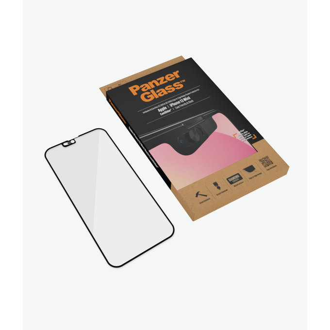 Vetro temperato Case Friendly CamSlider AB per iPhone 13 mini, Black, PanzerGlass