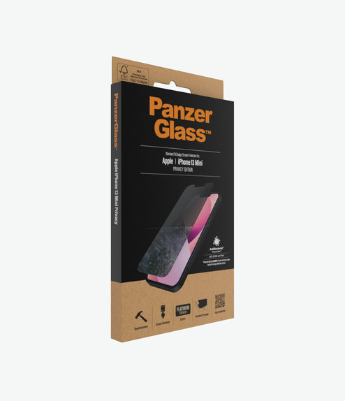 Vetro temperato Steard Fit Privacy AB per iPhone 13 mini, Transparent, PanzerGlass