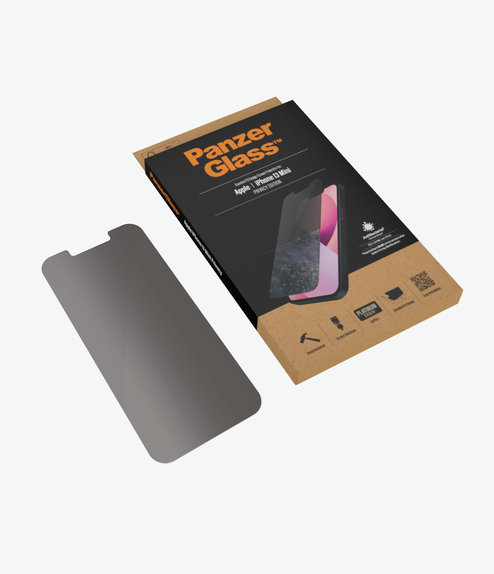 Vetro temperato Steard Fit Privacy AB per iPhone 13 mini, Transparent, PanzerGlass