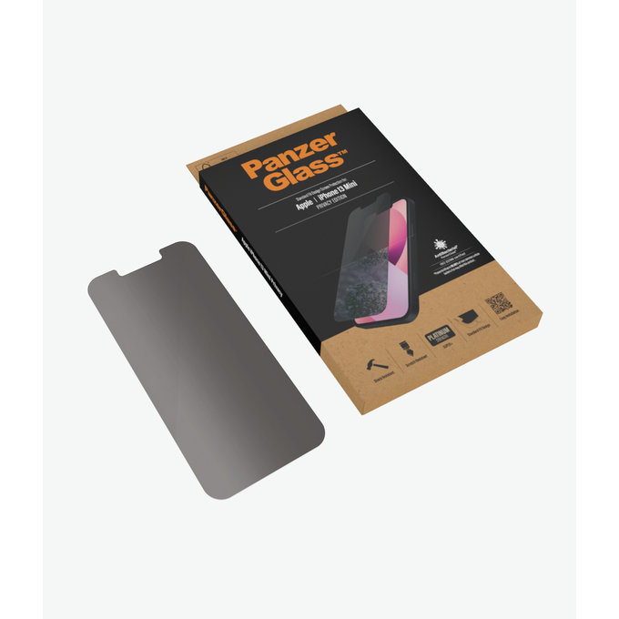 Vetro temperato Steard Fit Privacy AB per iPhone 13 mini, Transparent, PanzerGlass