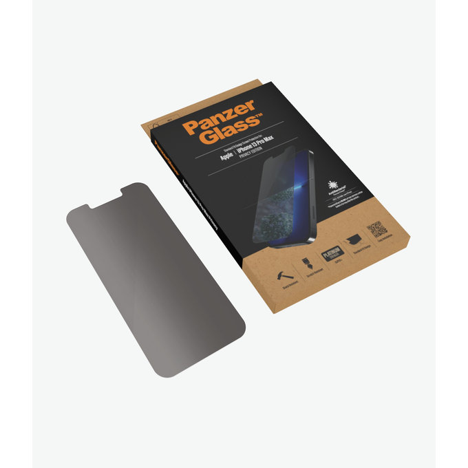 Vetro temperato Steard Fit Privacy AB per iPhone 13 Pro Max, 14 Plus, Transparent, PanzerGlass