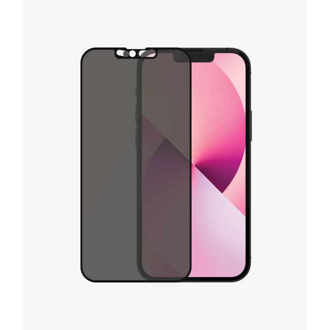Vetro temperato Case Friendly Privacy CamSlider AB per iPhone 13 mini, Black, PanzerGlass