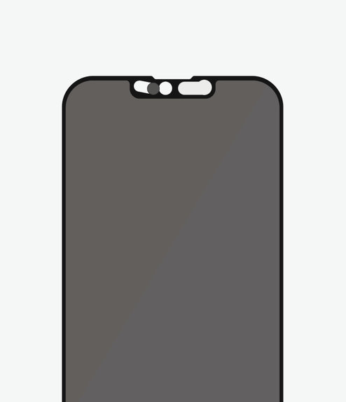 Vetro temperato Case Friendly Privacy CamSlider AB per iPhone 13 mini, Black, PanzerGlass