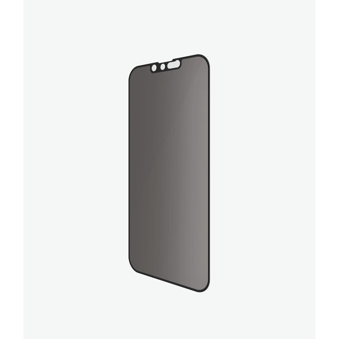 Vetro temperato Case Friendly Privacy AB per iPhone 13, 13 Pro, 14, 16e, Black, PanzerGlass