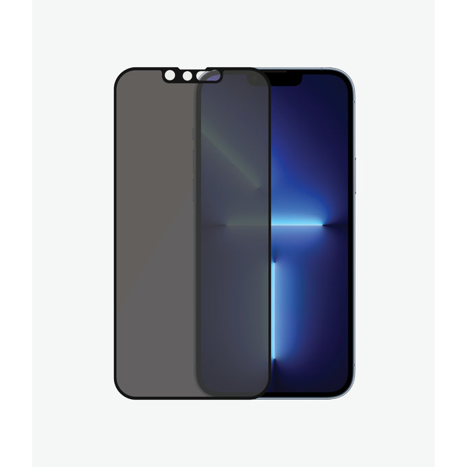 Vetro temperato Case Friendly Privacy AB per iPhone 13 Pro Max, 14 Plus, Black, PanzerGlass