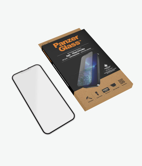 Vetro temperato Case Friendly Anti-Glare AB per iPhone 13 Pro Max, 14 Plus, Black, PanzerGlass