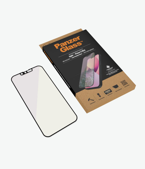 Vetro temperato Case Friendly Anti-Bluelight AB per iPhone 13 mini, Black, PanzerGlass