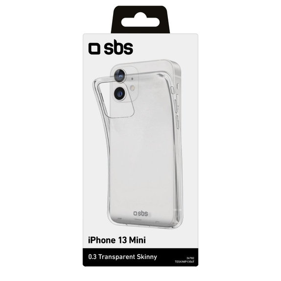 Custodia Skinny per iPhone 13 mini, Transparent, SBS