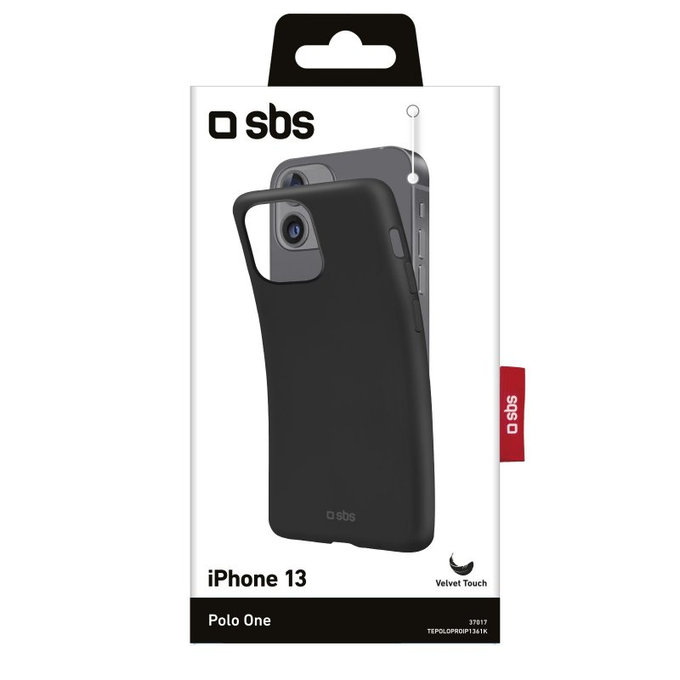 Custodia Polo One per iPhone 13, Black, SBS