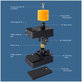 Morsetto in plastica con rivestimento in gomma, apertura 12mm, 4pcs, QianLi iClamp 2.0