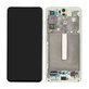 Schermo per Samsung S21 FE G990B, Green, Vetro touch con cornice, GH82-26414C, GH82-26420C, GH82-26590C, Genuine Service Pack