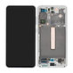 Schermo per Samsung S21 FE G990B, White, Vetro touch con cornice, GH82-26414B, GH82-26420B, GH82-26590B, Genuine Service Pack