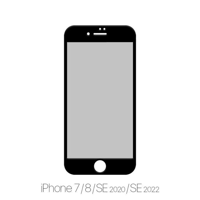Vetro temperato Privacy Anti-Spy per iPhone 7, 8, SE 2020, SE 2022, FixPremium