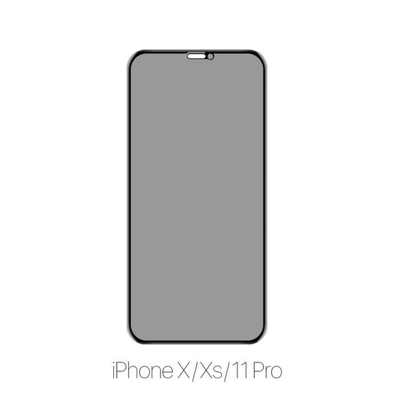 Vetro temperato Privacy Anti-Spy per iPhone X, Xs, 11 Pro, FixPremium