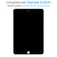 Schermo LCD per iPad Mini 5, Black, Vetro touch senza cornice, Refurbished