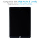 Schermo LCD per iPad Pro 10.5" (2017), Black, Vetro touch senza cornice, Refurbished