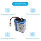 Batteria per iRobot Braava 2000, 300, 380, 380T, 381, 390, Mint 5200, Mint Plus 5200, Proscenic JOJO Professional, GPRHC202N026, 4409709, W206001001399, Ni-MH, 2500mAh, 7.2V