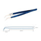 Pinzetta ceramica di precisione resistente al calore con punta curva, Mechanic CF-17