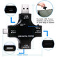 Tester digitale USB con USB-C e USB 3.0, Eversame 2in1