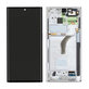 Schermo per Samsung S22 Ultra S908B, Phantom White, Vetro touch con cornice, GH82-27488C, GH82-27489C, Genuine Service Pack
