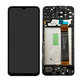 Schermo per Samsung A13 A135F, Black, Vetro touch con cornice, GH82-28508A, GH82-28653A, Genuine Service Pack