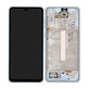 Schermo per Samsung A33 5G A336B, Awesome Blue, Vetro touch con cornice, GH82-28143C, GH82-28144C, Genuine Service Pack