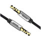 Cavo AUX 1m, Silver/Black, Baseus