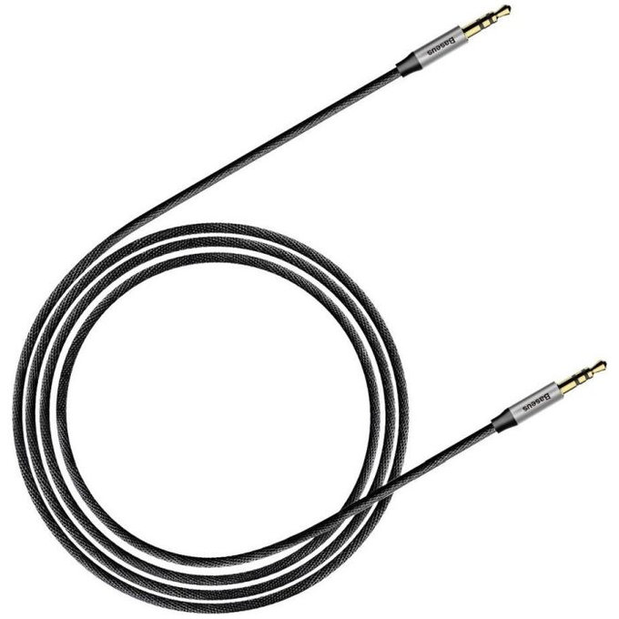 Cavo AUX 1m, Silver/Black, Baseus