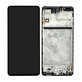 Schermo per Samsung M53 5G M536B, Black, Vetro touch con cornice, GH82-28812A, GH82-28895A, Genuine Service Pack