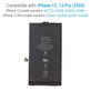 Batteria per iPhone 12, 12 Pro, A2479, 2815mAh, Service Pack