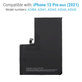 Batteria per iPhone 13 Pro Max, A2653, 4352mAh, Service Pack