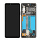 Schermo per Sony Xperia 10 IV XQCC54, Black, Vetro touch con cornice, A5047173A, Genuine Service Pack