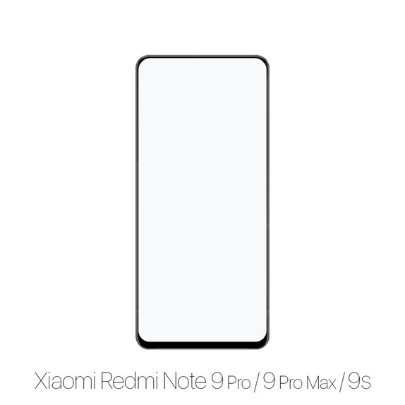 Vetro temperato FullCase per Xiaomi Redmi Note 9 Pro, 9 Pro Max, 9S, FixPremium