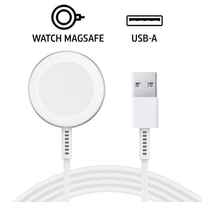 Cavo di ricarica magnetico USB-A 1m Plastic, Bulk, Compatibile con Apple Watch