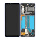 Schermo per Sony Xperia 10 IV XQCC54, Lavender, Vetro touch con cornice, A5047176A, Genuine Service Pack