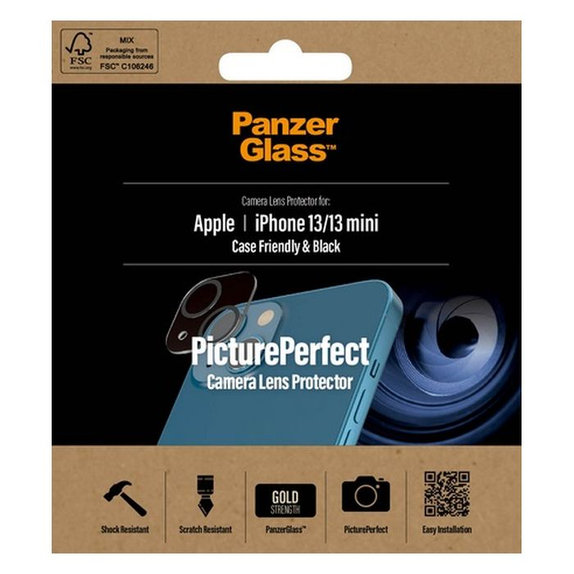 Protezione obiettivo fotocamera posteriore PicturePerfect per iPhone 13 mini, 13, Transparent, PanzerGlass