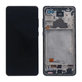 Schermo per Samsung A72 A725F, A726B, Awesome Black, Vetro touch con cornice