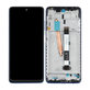 Schermo per Xiaomi Poco X3 NFC M2107J20CG, Cobalt Blue, Vetro touch con cornice