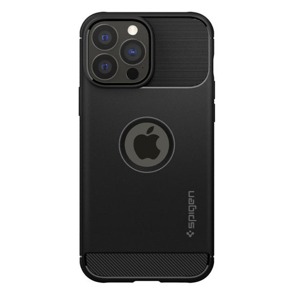 Custodia Rugged Armor per iPhone 13 Pro Max, Black, Spigen