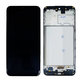 Schermo OLED per Samsung M21 M215F, Black, Vetro touch con cornice
