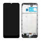 Schermo per Samsung M30s M307F, Black, Vetro touch con cornice