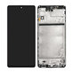 Schermo OLED per Samsung M51 M515F, Celestial Black, Vetro touch con cornice