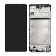 Schermo per Samsung M51 M515F, Celestial Black, Vetro touch con cornice