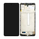 Schermo per Samsung M52 5G M526B, Black, Vetro touch con cornice
