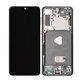 Schermo per Samsung S21 Plus G996B, Phantom Black, Vetro touch con cornice